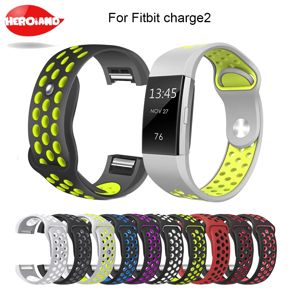 

Colorful Band for Fitbit Charge 2 Sport Silicone Band wrist Strap For Fitbit Charge 2 Bracelet Smart Wristband Smart Accessories