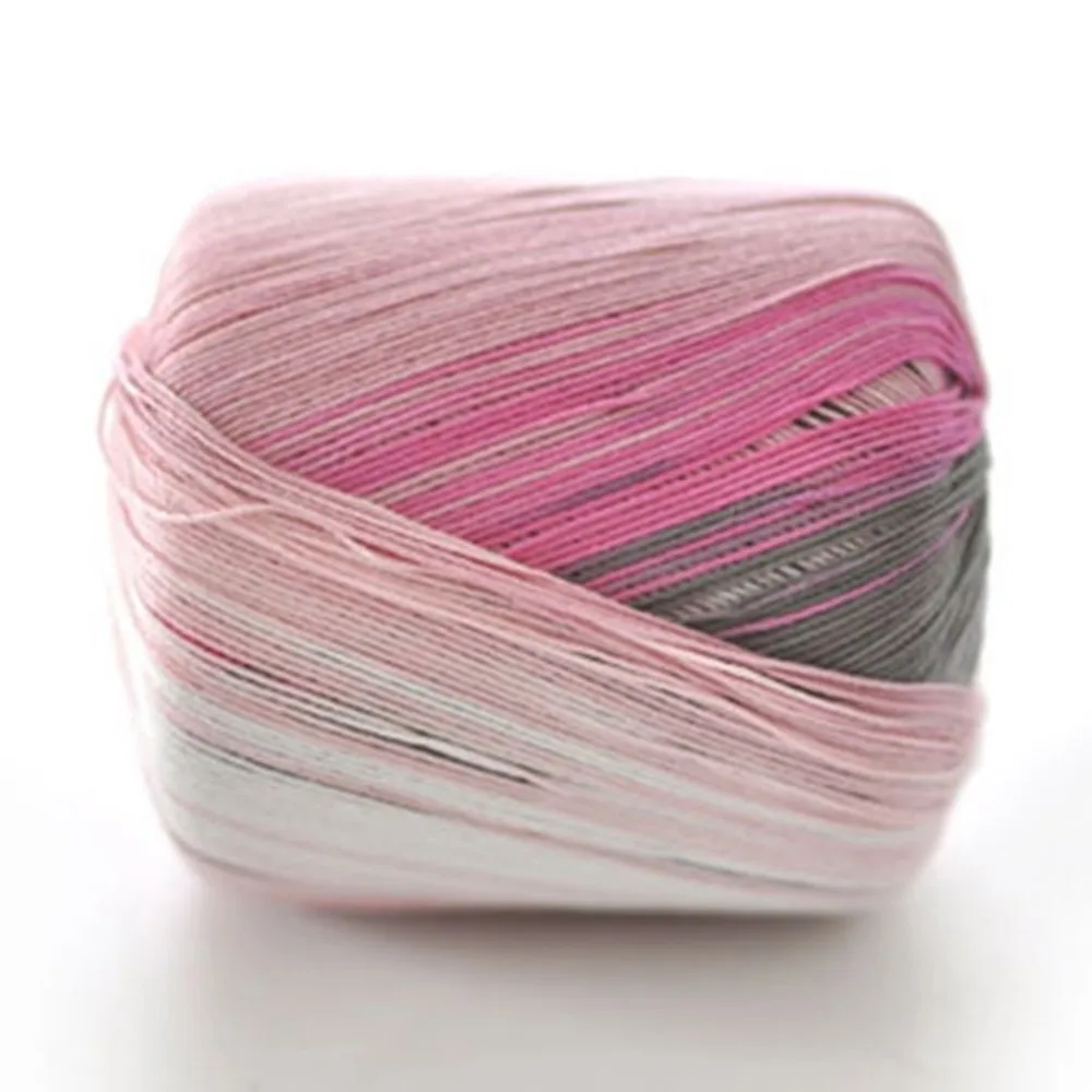 

Handmade Crochet Hook Yarn Colorized Lace Thread No.5 Pure Cotton Fine Knitting Wool Soft Smooth Sewing Line