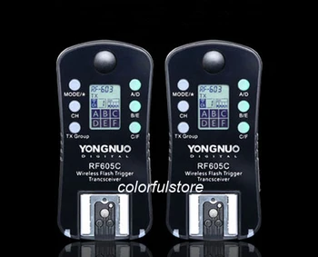 

YongNuo RF-605 C Wireless Remote Flash Trigger fit for Canon Rebel SL1 T6 T5 T3 XS T6s T6i T5i T4i T3i T2i T1i XSi XTi XT Camera