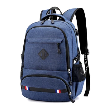 

2019 Preppy Style Charging USB Port Backpack Men School Bags Computer Laptop Bag Travel Large Capacity College Student Backpacks