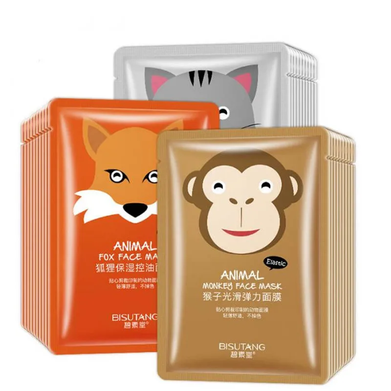 

2019 Cosmetics Face Makeup Mask Face Care Mask Animal Monkey Supple Mask Moisturizing nourishing Masks 25g