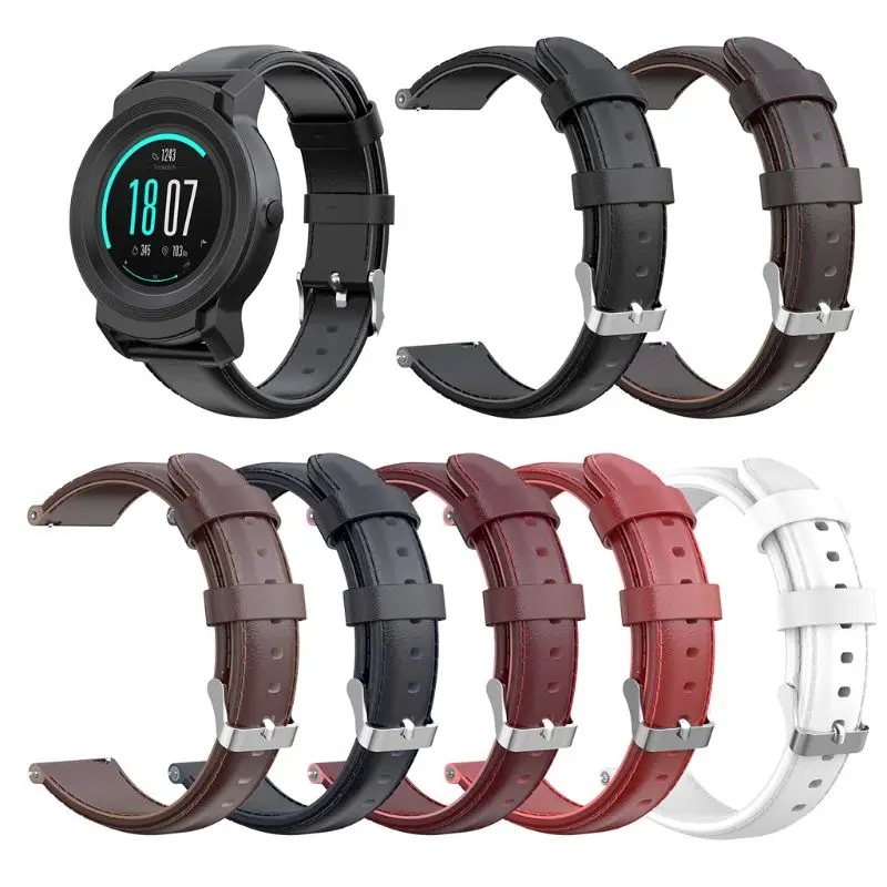 

Fashion T-shaped oil wax calf leather strap for Ticwatch pro E2 S2