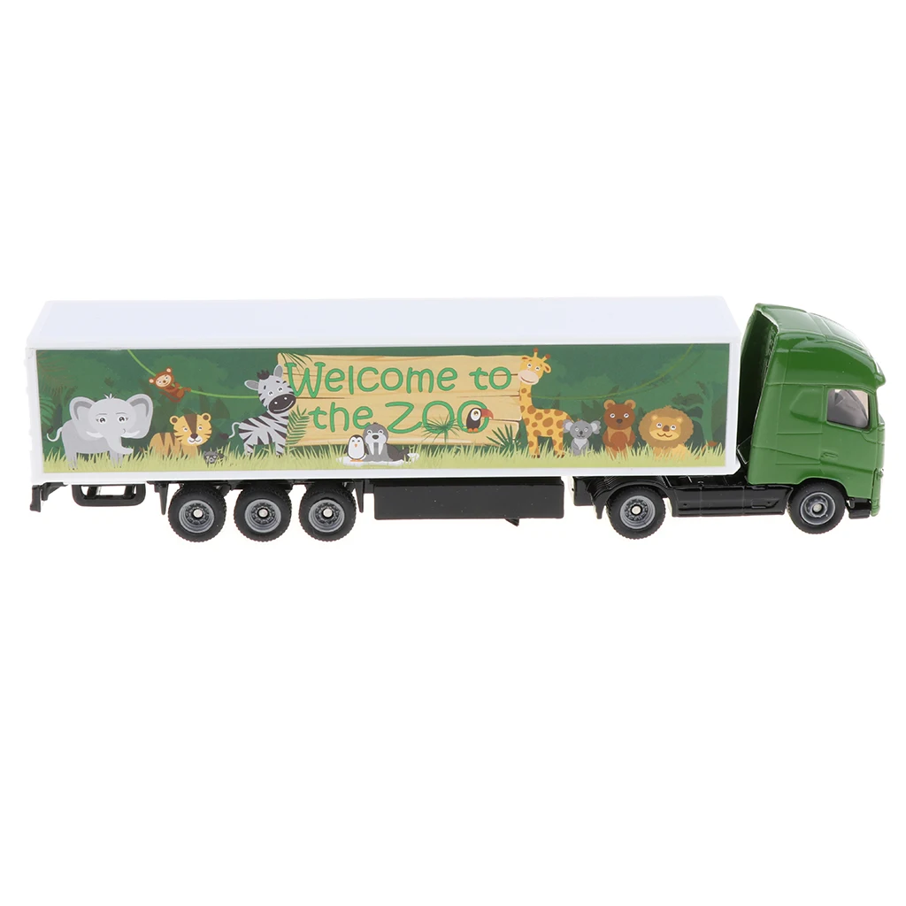 Toy Truck Transport Car Zoo Animal Carrier Truck Toys Diecast Vehicles Toy for Kids Boys, 19 x 3 x 5 cm