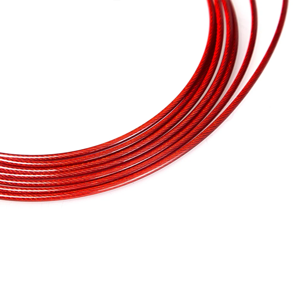 Fitcoach Fitness Cable for Jump Rope-2.5mm Diameter/3M Long Stainless Steel Ultra Speed Replacement Jump Rope Cable with PU fo