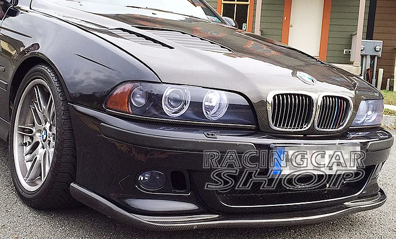 Передний спойлер из настоящего углеродного волокна для BMW E39 5 SERIES M5 BUMPER 97 03 B005|spoiler