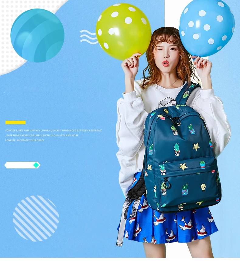 WINNER Daily Women Backpack For School Teenager Girls Flowers Printing Travel Backpacks  Floral Backpack Mochila 2018 (19)
