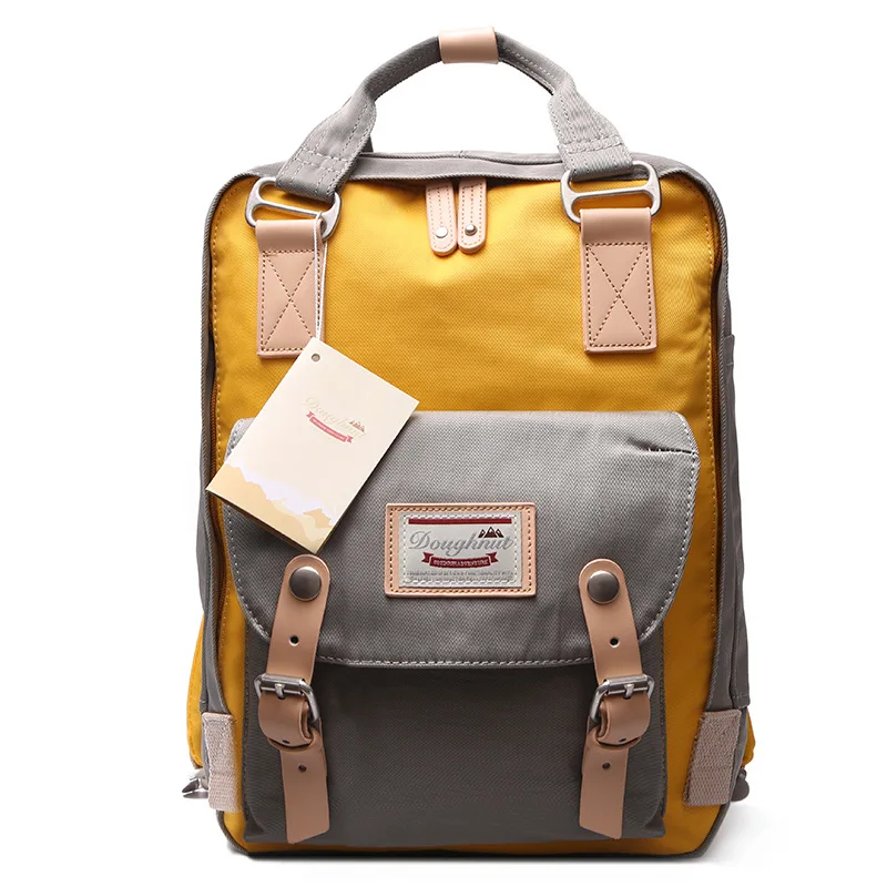 Женский рюкзак, школьная сумка для девочек, женская модная популярная задняя Сумка, нейлоновая однотонная дизайнерская сумка в стиле пэчворк, дорожная сумка, чехол для ноутбука, повседневное использование - Цвет: 27