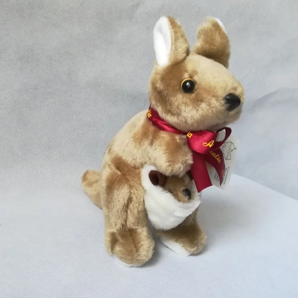 Прекрасный плюшевая игрушка-кенгуру около 20 см детские игрушки Рождественский подарок h0451