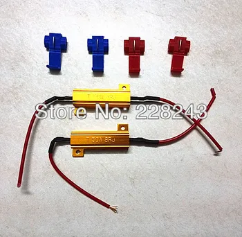 

100Pairs/Lot 50W 8ohm or 6ohm LED resistor for car bulb, 50W LED Load Resistor