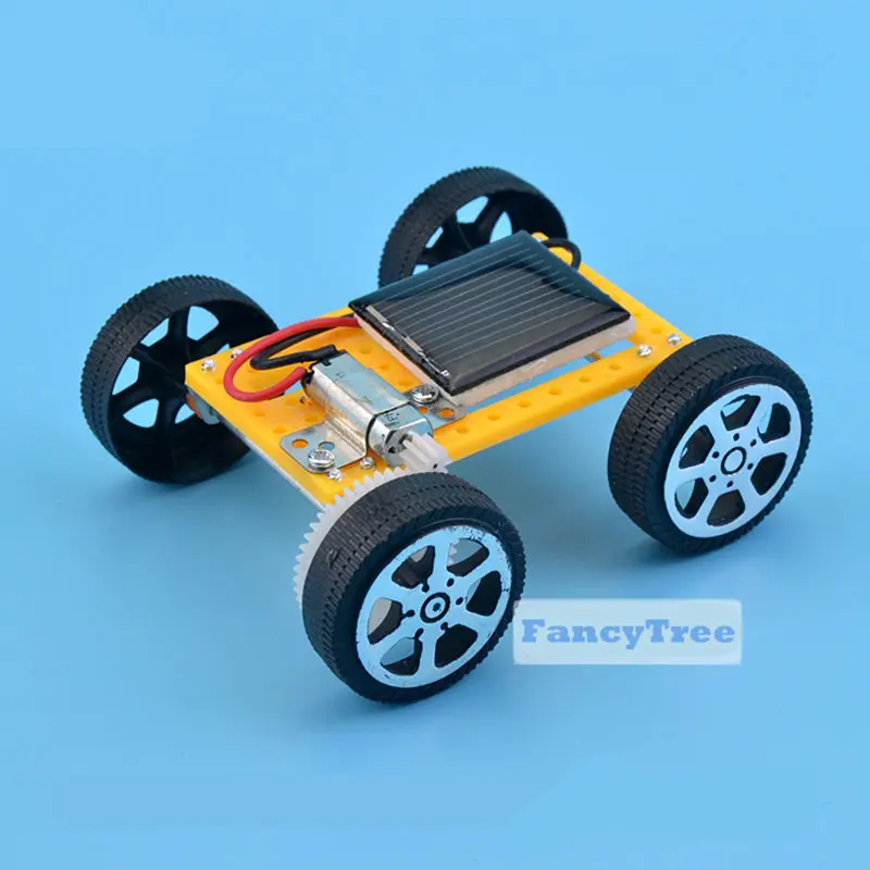 DIY Солнечная игрушка автомобиль мини Солнечная энергия игрушка гонщик детский солнечный автомобиль собрать солнечный автомобиль