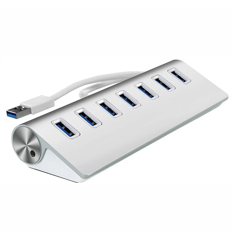 Usb-порт colohas 3,0 хаб Superspeed Алюминий 7 Порты удлинитель адаптер для Macbook Pro Mac для Windows XP/Vista/7/8/10 портативных ПК