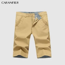 CARANFIER мужские Шорты хлопковые шорты сплошной цвет большой размер Досуг мужские s шорты Летний стиль свободные дышащие мужские шорты