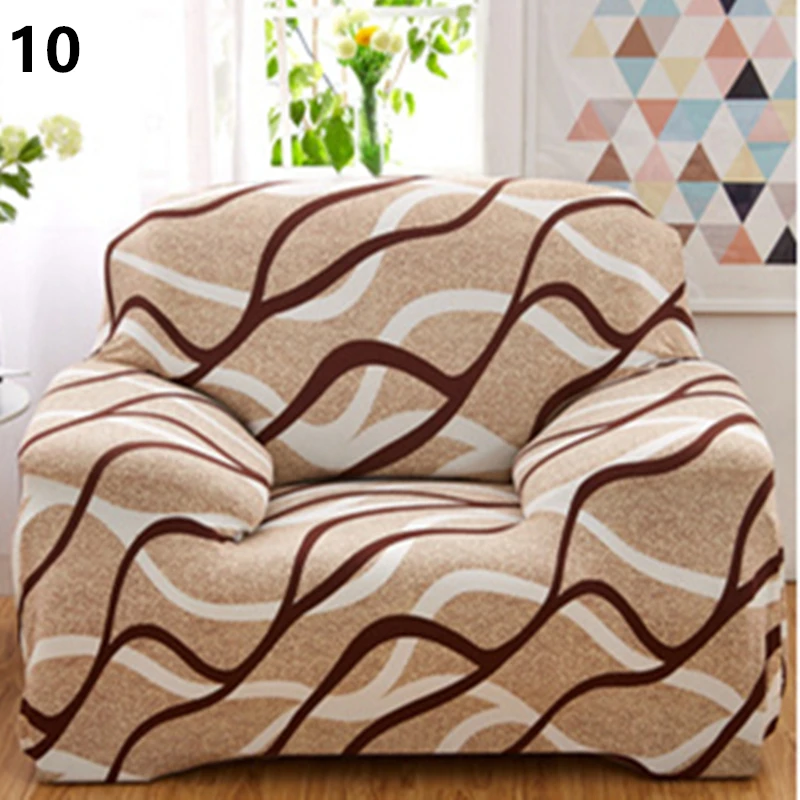 Супер эластичный Трикотажный Хлопковый чехол для дивана чехол все включено чехол для дивана разной формы дивана высокого качества сплошной цвет - Цвет: 10