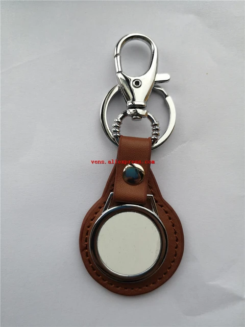 Sublimation Blank Keychain Round Heat Transfer Keychain Metal