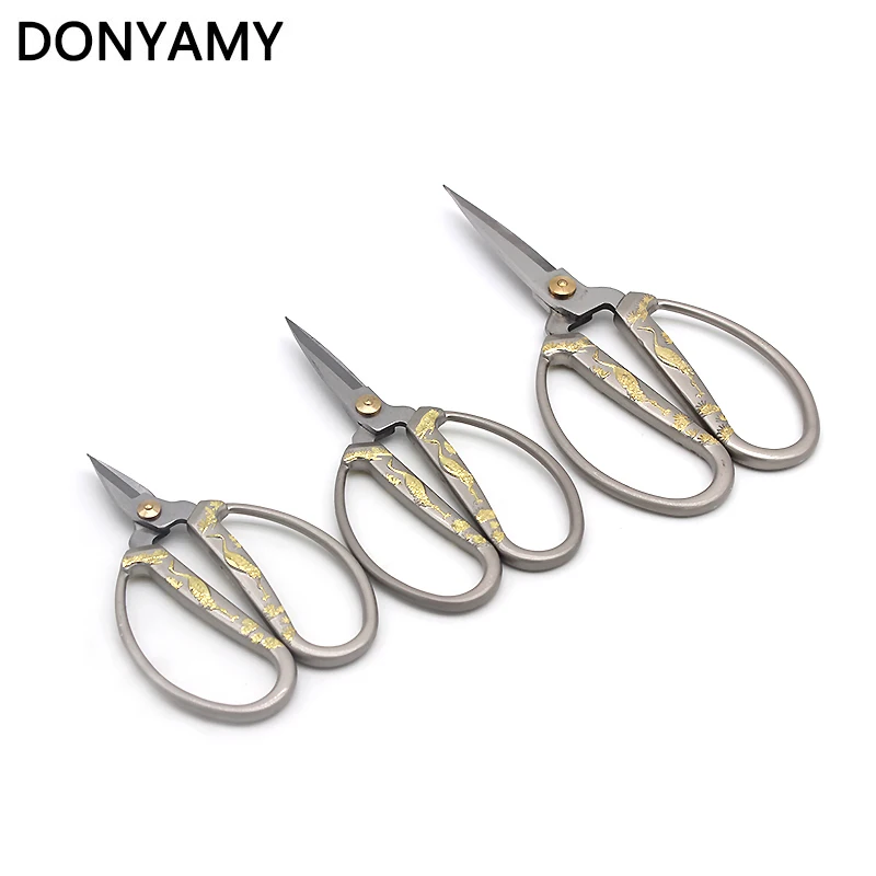 DONYAMY 1PC Multi Size Stainless Steel Vintage Hot Scissors For Fabric