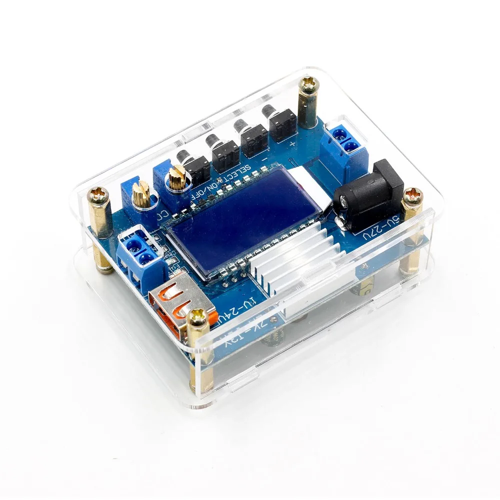

high precision DC DC Buck Converter CC CV Power Module 1-24V 3A Adjustable Regulated power supply capacity Voltmeter ammeter