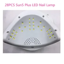 Профессиональный Sun5 плюс аппарат для сушки ногтей 48 Вт Светодиодный УФ-лампа отверждения ногти на руках, ногти на ногах Гель-лак УФ светодиодный светильник для ногтей салонные инструменты
