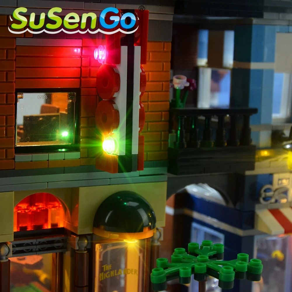 SuSenGo комплект светодиодных ламп для 10246 Creator Street Expert набор офисных осветительных