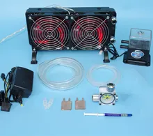 For Laptop CPU GPU water liquid cooling cooler Copper Dissipate heat Radiator water Pumps+water tanks+Heat sink kit