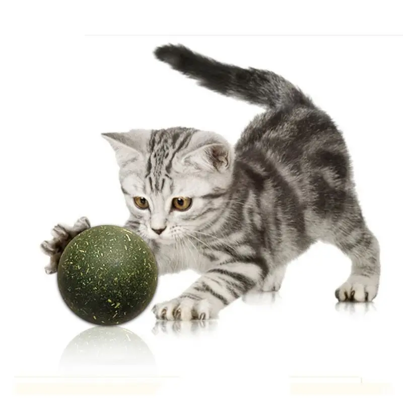 20 г/лот Pet Cat шарик из натуральной кошачьей мяты зубная Чистящая игрушка для кошек для удаления волос шарик для улучшения аппетита чистка зубов