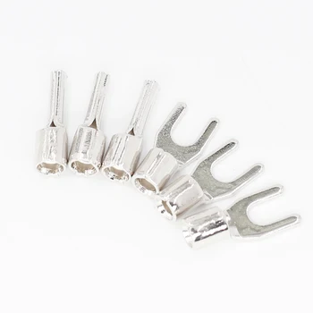 

3Set 99.998% Pure Copper Rhodium plated High-end Power Connector for Y Lug terminal
