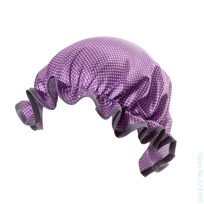 Удобная детская шапочка для душа, детская Водонепроницаемая эластичная шапочка для ванной, защита для мытья волос, защита для детей, Прямая поставка - Цвет: Фиолетовый