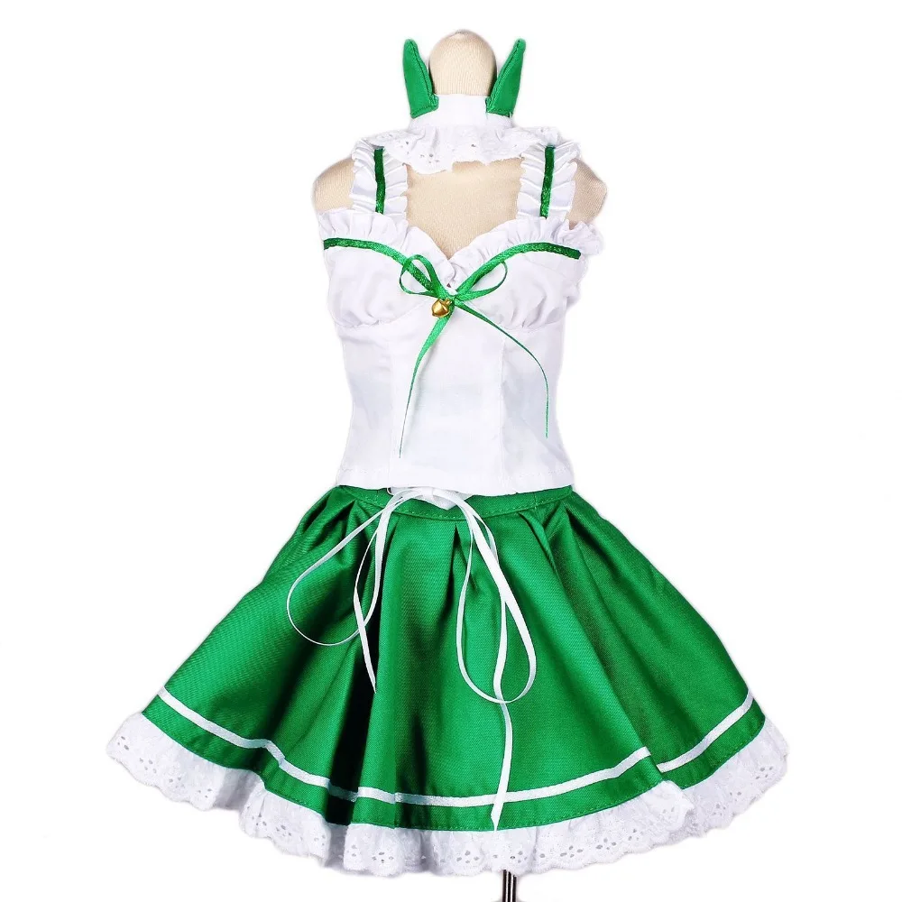 

[wamami] 129# Green&White Cat Ear Dress/Suit 1/3 SD DOD BJD dollfie
