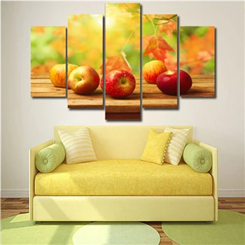 

5 pcs/sets Warm apple Diamond Painting Cross Stitch Picture Diamond Embroidery Landscape Mosaic Flower Home Decoration AS823
