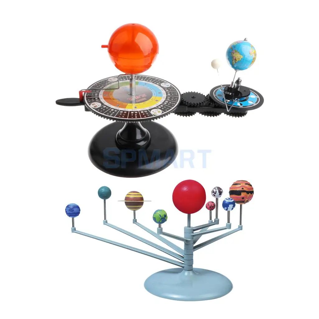 Us 2661 32 Offsolar System Model Sun Earth Moon Orbital Planetarium Model Earth Astronomy Sciences Toy For Kids Children On Aliexpress