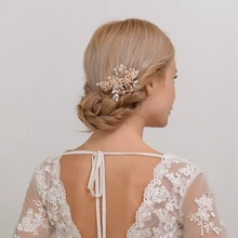 TOPQUEEN HP44 Свадебные украшения для волос Расческа аксессуары для волос высокого качества Свадебный гребень для волос кристаллы свадебное расческа для волос для свадьбы