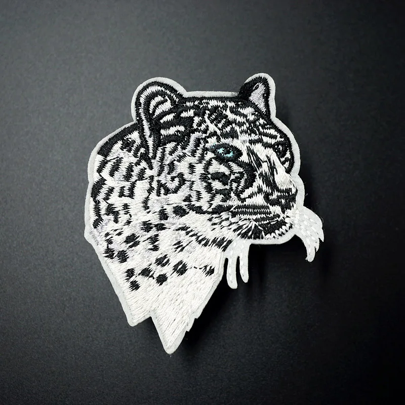 

Leopard Size: 6.0x7.0cm Iron On Patches Sewing Embroidered Applique for Jacket Clothes Stickers Badge DIY Apparel Accessories