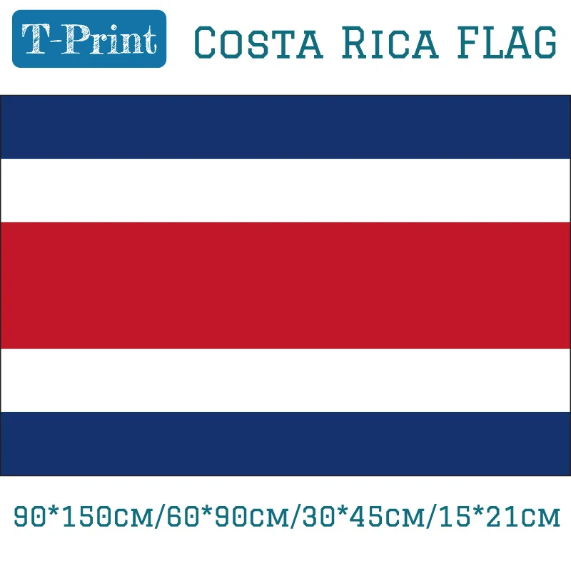 

3x5ft Banners 90*150cm/60*90cm/40*60cm Republic Of Costa Rica National Flag 15*21cm hand flag