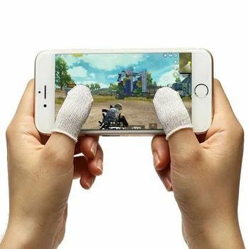 

Newly 10Pcs Mobile Finger Sleeve Sensitive Game Controller Sweatproof Aim Keys for PUBG Sweatproof Breathable Finger Cover