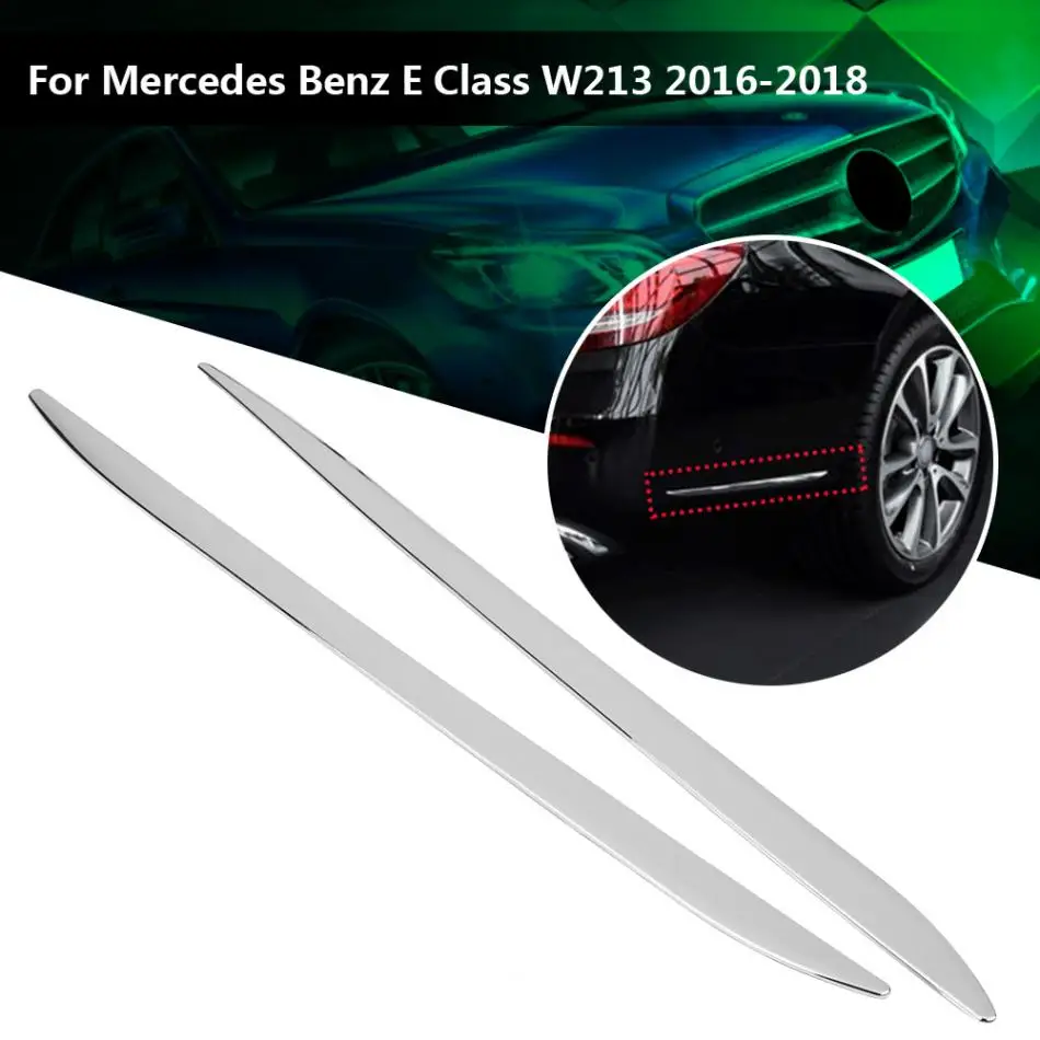 Suuonee Car Side Cover Trim Car ABS Rear Side Molding Cover Trim Decoration Strip for Mercedes Benz E Class W213 2016-2018 (Silver) Suuonee Car Side Cover Trim Car ABS Rear Side Molding Cover Trim Decoration Strip for Mercedes Benz E Class W213 2016-2018 (Silver)