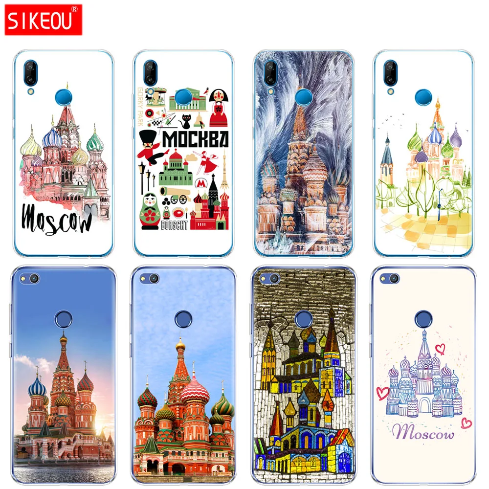 Силиконовый чехол для телефона Huawei P20 P7 P8 P9 P10 Lite Plus Pro 2017 p smart 2018 Российская