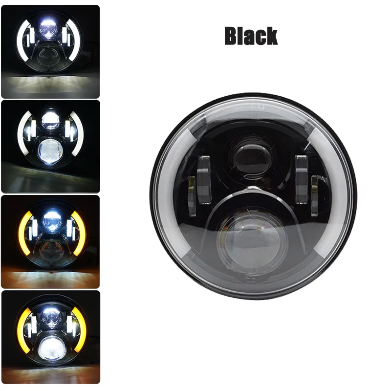 

Ladiami 60W 7" Inch LED Headlight Car Led Driving Light H4 H13 Hi-Lo Beam For Jeep Wrangler JK Hummer Land rover AM VAZ 2101