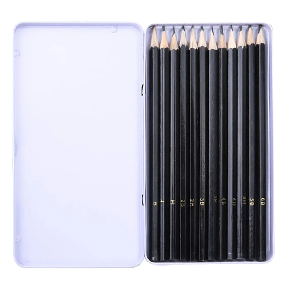 

12 Count Pencils Set Presharpened Black Leads Wood Cased Nontoxic Soft Core Pencils For Kids Adults Coloring Drawing Art Gifts