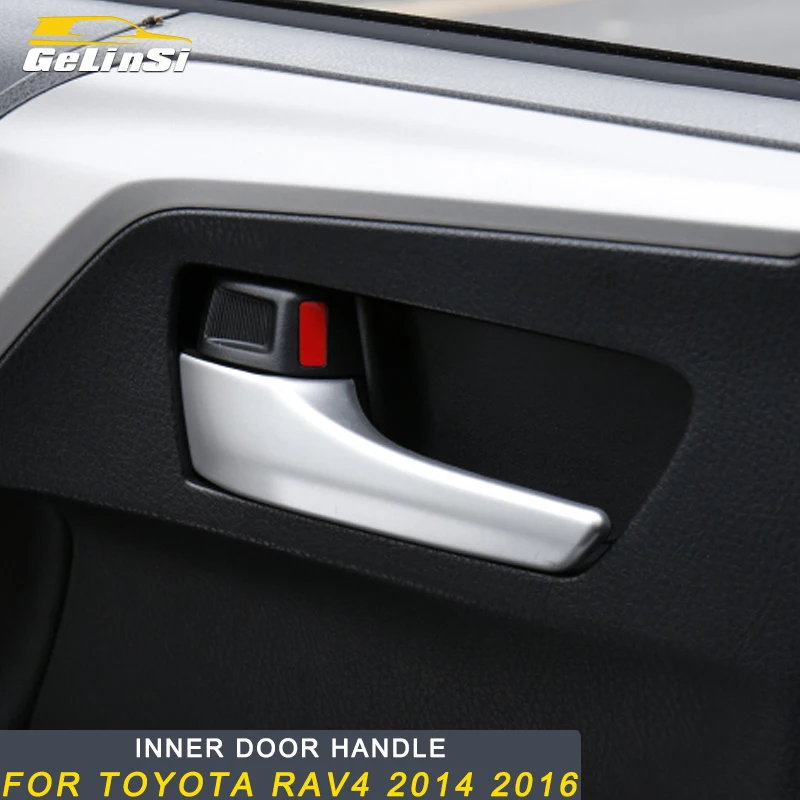 

Gelinsi For Toyota RAV4 2014 Car Styling Inner Door Handle Door Cover Trim Frame Sticker Interior Accessories