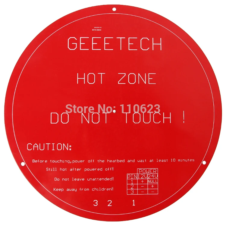  Geeetech 5 stücke Reprap Aluminiumplatte Runde PCB Heatbed für Rostock 3d Drucker