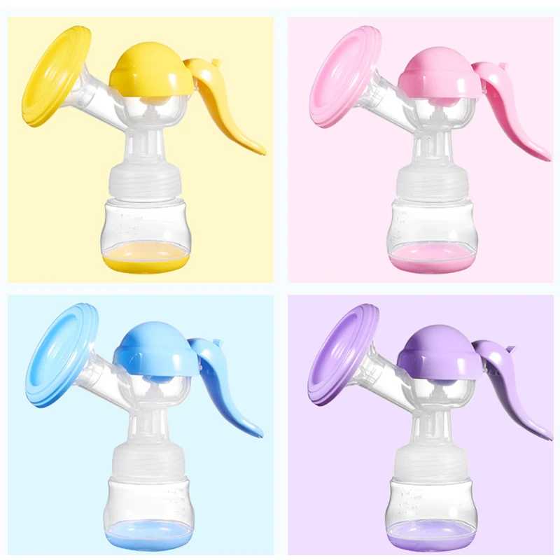

Manual Breast Feeding Pump Original Manual Breast Milk Silicon PP With Milk Bottle Nipple Function Breast Pumps