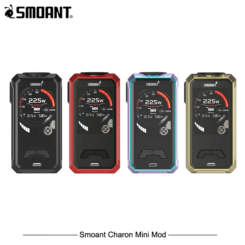 Original Electronic Cigarettes Mods Smoant Charon Mini Mod 225w Big Output Dual 