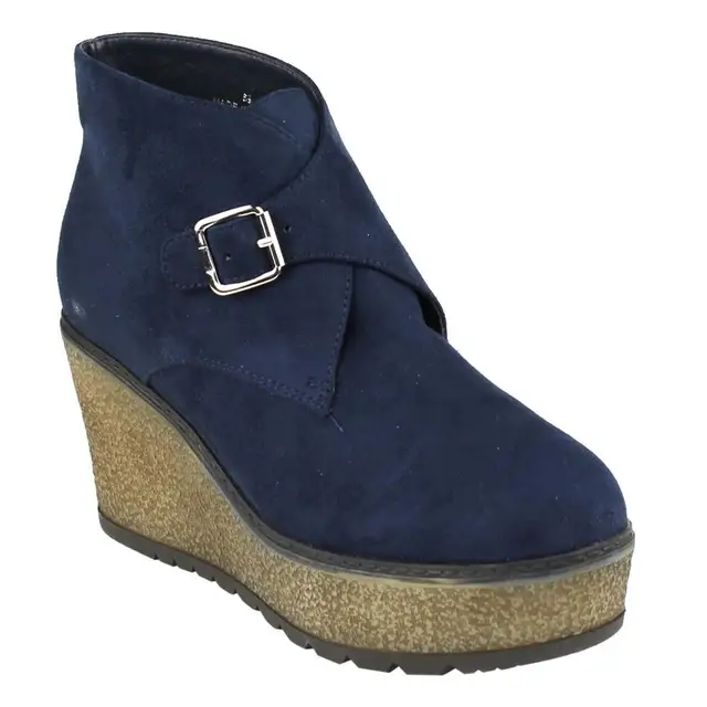 lug wedge booties