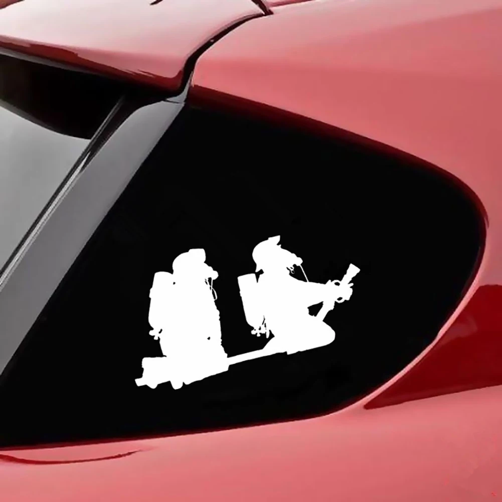 Мультфильм пожарный PET Светоотражающая наклейка автомобиля стикер