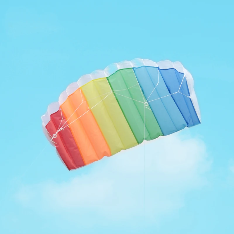 Neue Outdoor-Fun fliegen Spielzeug Fallschirm Doppellinie Surfing Spielzeug MMOOVV Kinder-Taschendrachen