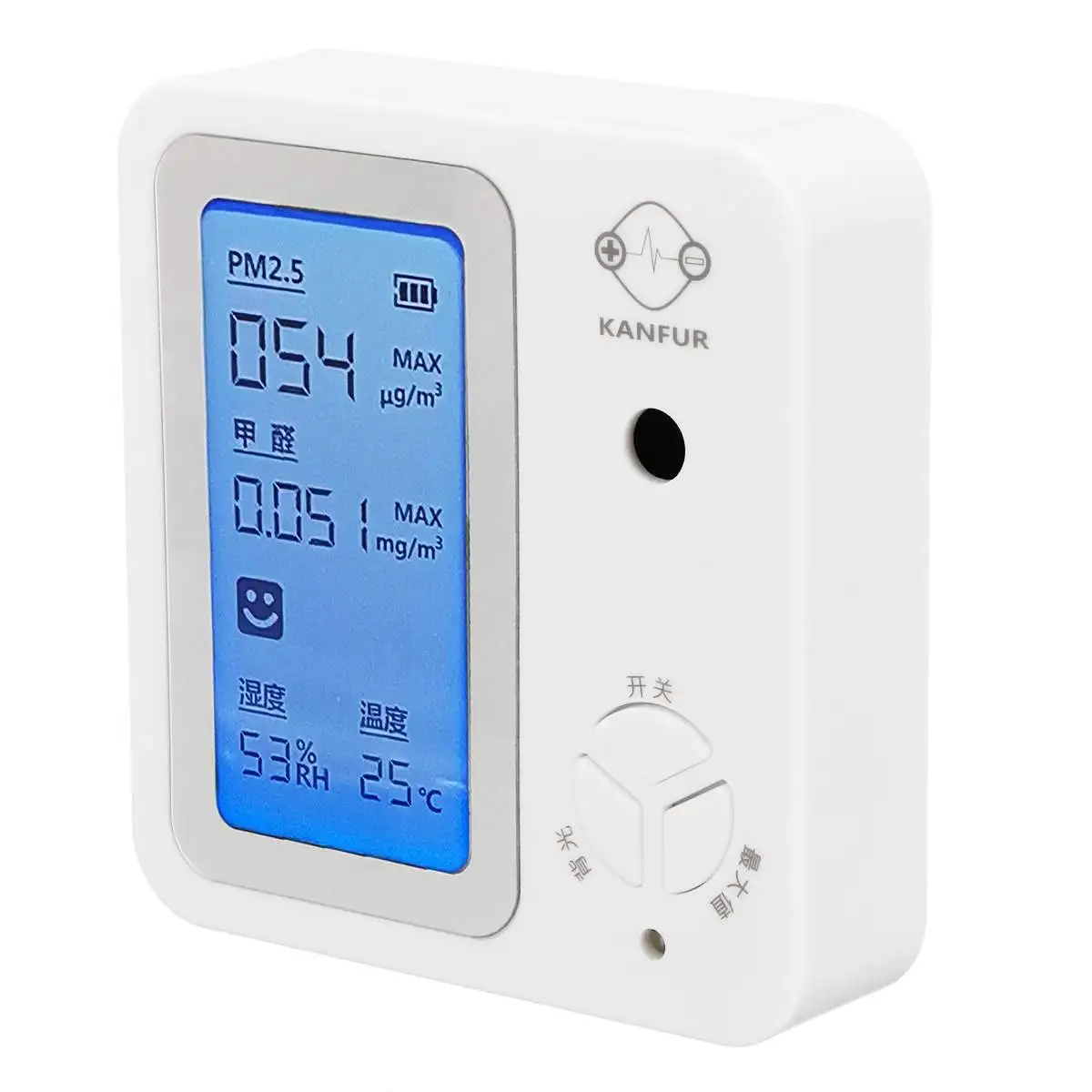 

Portable PM2.5 Air Quality Monitor LED Digital Formaldehyde Temperature Humidity Detector Household Car Air Analyzer Tester