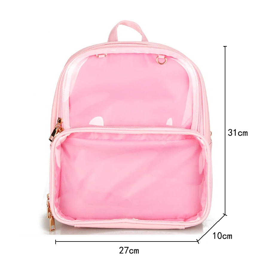 Прозрачные женские рюкзаки Harajuku Itabags, рюкзак, водонепроницаемый, красивая сумка для школы, подростка, девочек, сумки на плечо, повседневные