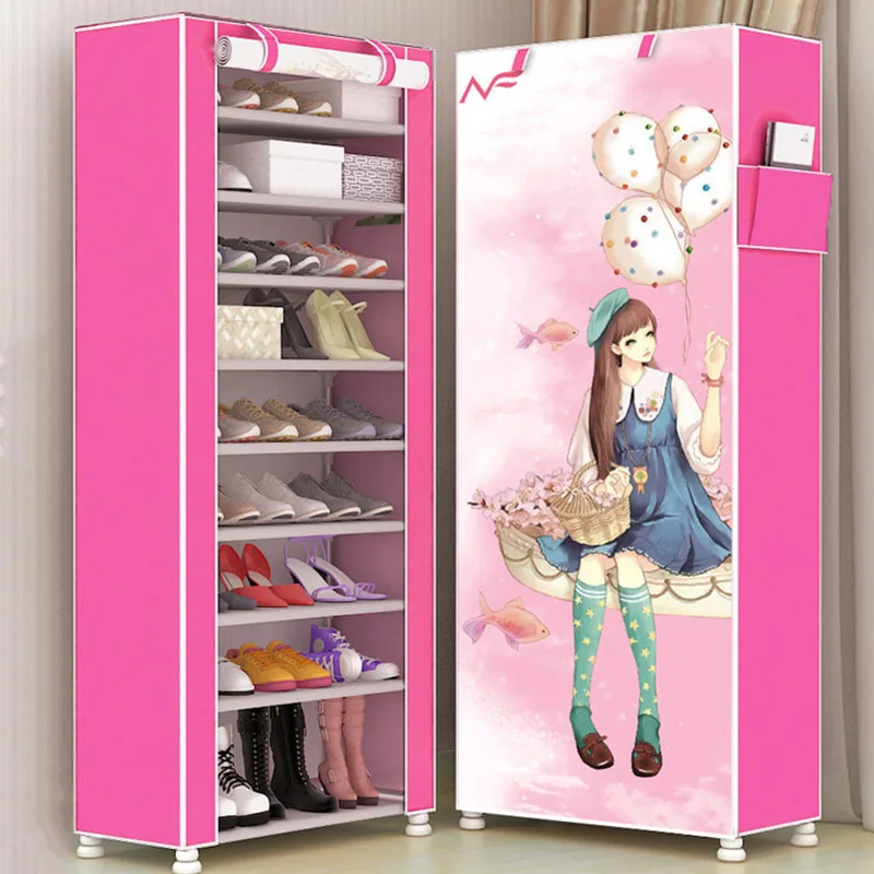 كبير قدرة 10 طبقات خزانة خذاء قماش متعدد الاستخدامات 3D الكرتون DIY حذاء تخزين الفضاء التوقف الحذاء الرف المنظم كبير قدرة 10 طبقات خزانة خذاء قماش متعدد الاستخدامات 3D الكرتون DIY حذاء تخزين الفضاء التوقف الحذاء الرف المنظم