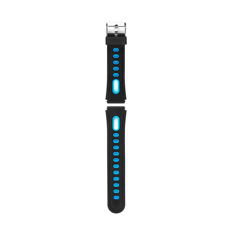 Дополнительный ремень силиконовый браслет из нержавеющей стали ремешок аксессуар для P68 Смарт часы P70 Smartwatch - Цвет: Синий
