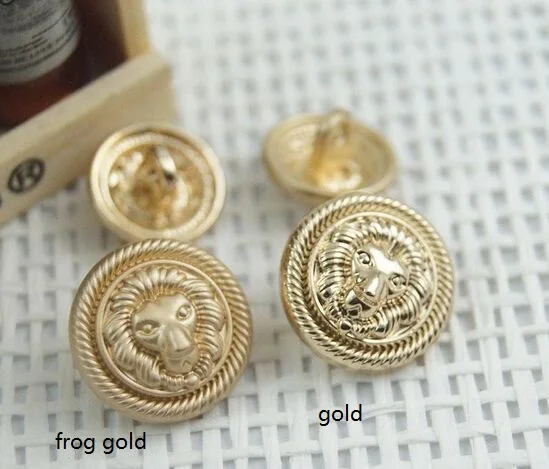 

Free shipping 30pcs/lot metal gold lion head button suit button overcoat outerwear trousers button 12mm/15mm/18mm/20mm/23mm/25mm