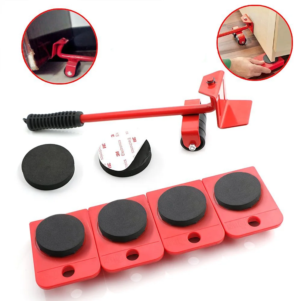 5pcs Hand Tool Set Furniture Transport Set Furniture Lifter & Furniture